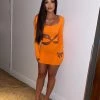 Sorelleuk Nicola Cut Out Dress - Orange (PRE ORDER ONLY)