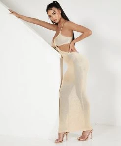 Sorelleuk Nadina Midaxi Dress - Nude