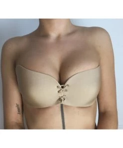 Sorelle Dash Stick On Backless Uplift Bra - Nude