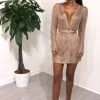 Sorelle Clothing Abbie Metallic Cardigan/Dress - Rose Gold