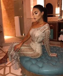 Sorelle New Arrivals Taylor Asymmetric Dress - Gold