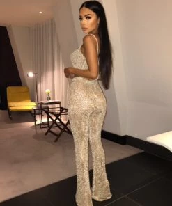 Sorelle Petite Francesca Metallic Trousers - Gold (PRE ORDER) New Arrivals