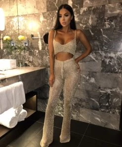 Sorelle Chiara Metallic Crop Top - Gold New Arrivals 8 Sorelle Chiara Metallic Crop Top - Gold New Arrivals