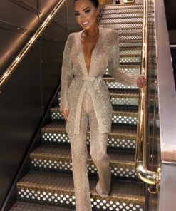 Sorelle Amelia Metallic Co-ord Set - Gold New Arrivals