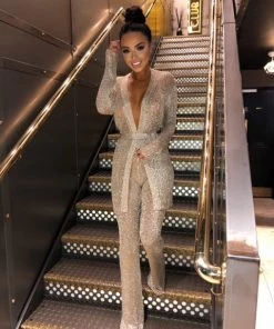 Sorelle Amelia Metallic Co-ord Set - Gold New Arrivals