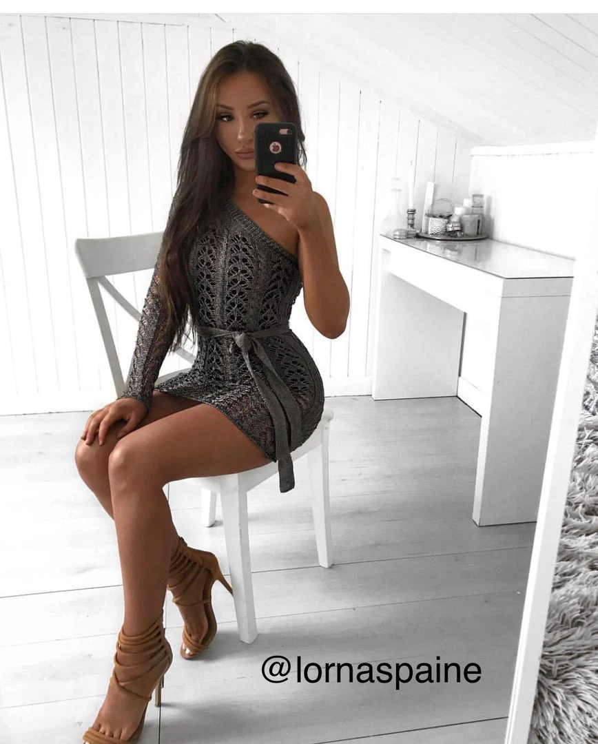 Sorelle Arianna Asymmetric Dress - Gun Metal (PRE ORDER) New Arrivals 3 Sorelle Arianna Asymmetric Dress - Gun Metal (PRE ORDER) New Arrivals