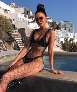 Sorelle New Arrivals Kika Diamantè Midi Dress - Black