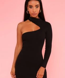 Sorelle New Arrivals Brea Cut Out Dress - Black