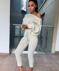 Sorelle Nadine Knit Loungewear - Stone