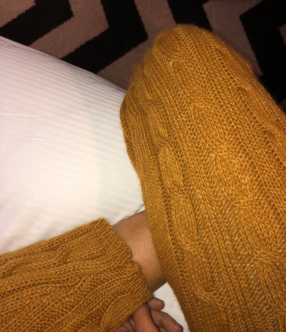 Sorelleuk Nadine Knit Loungewear - Dark Mustard Knitwear 3 Sorelleuk Nadine Knit Loungewear - Dark Mustard Knitwear