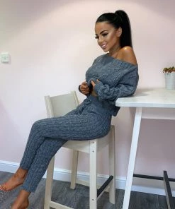 Sorelle Clothing Nadine Knit Loungewear - Dark Grey 9 Sorelle Clothing Nadine Knit Loungewear - Dark Grey