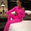 Sorelle Neon Nadine Knit Loungewear - Pink Clothing