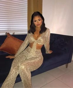 Sorelle New Arrivals Macey Metallic Two Piece - Gold (PRE ORDER)