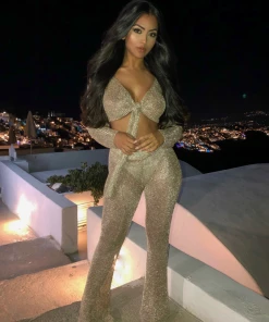 Sorelle New Arrivals Macey Metallic Two Piece - Gold (PRE ORDER)