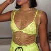 Sorelle Lila Diamantè Top - Lime