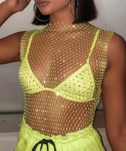 Sorelle Lila Diamantè Top - Lime