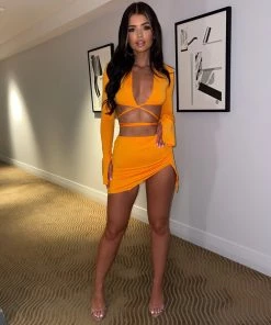 Sorelleuk New Arrivals Gabby Two Piece - Orange