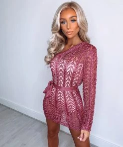 Sorelle New Arrivals Arianna Asymmetric Dress - Pink