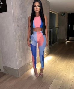 Sorelleuk Callie Mesh Two Piece - Blue