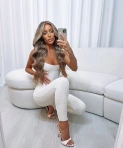 Sorelleuk Sorelle Naked Luxe Heels - White Croc