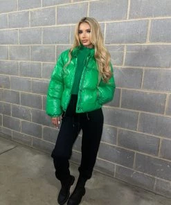 Sorelleuk Mollie Puffer Coat - Green New Arrivals