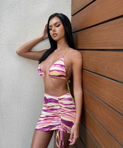 Sorelleuk Mae Three Piece Bikini - Pink New Arrivals