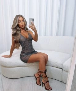 Sorelleuk New Arrivals Sorelle Naked Tie Up Heels - Black