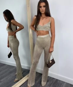 Sorelle New Arrivals Serena Metallic Two Piece - Gold (PRE ORDER)