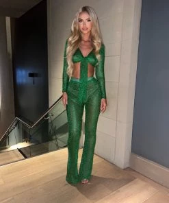 Sorelle Macey Metallic Two Piece - Green New Arrivals
