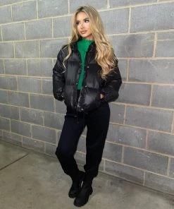 Sorelleuk Mollie Puffer Coat - Black Clothing