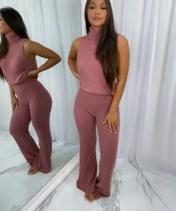 Sorelleuk New Arrivals Kika Soft Touch 3 Piece Set - Pink 5 Sorelleuk New Arrivals Kika Soft Touch 3 Piece Set - Pink