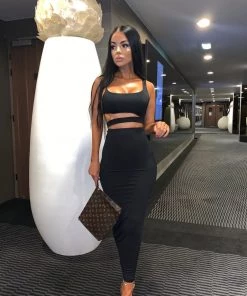 Sorelleuk Ava Two Piece - Black