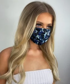 Sorelleuk Reusable Face Mask - Blue Camo New Arrivals