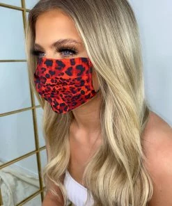 Sorelleuk Reusable Face Mask - Red New Arrivals