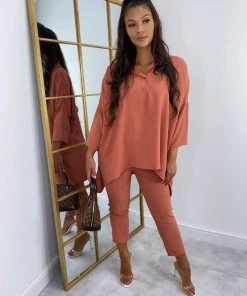 Sorelleuk New Arrivals Dubai Two Piece - Peach