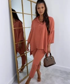 Sorelleuk New Arrivals Dubai Two Piece - Peach