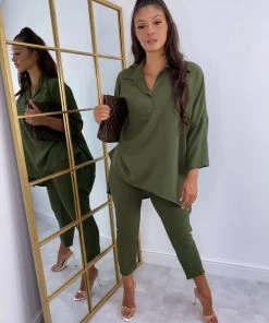 Sorelleuk New Arrivals Dubai Two Piece - Khaki
