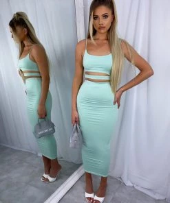 Sorelleuk New Arrivals Ava Two Piece - Mint