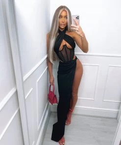 Sorelleuk New Arrivals Kira Corset Two Piece - Black