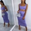 Sorelle Kimberley Ribbed Two Piece - Lilac