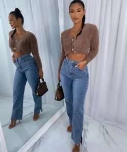 Sorelleuk Saskia Knit Cardigan - Brown (SALE) New Arrivals