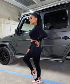 Sorelleuk Sorelle Luxe Ribbed Two Piece - Black