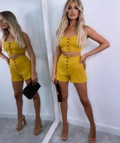 Sorelleuk Zara Two Piece - Mustard New Arrivals