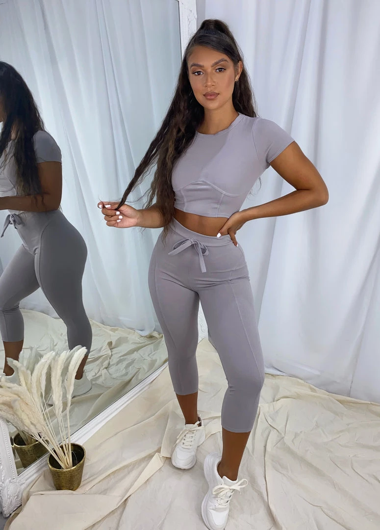 Sorelleuk Miami Loungewear Set - Grey 1 Sorelleuk Miami Loungewear Set - Grey