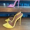 Sorelleuk Sorelle Naked Luxe Heels - Yellow Croc