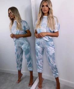 Sorelleuk Sadie Tie Dye Two Piece - Light Blue (SALE)