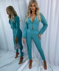 Sorelleuk New Arrivals Stevie Suit Two Piece - Teal