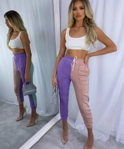 Sorelleuk Milan Colour Block Joggers - PPM (SALE)