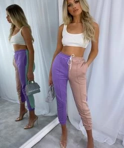 Sorelleuk Milan Colour Block Joggers - PPM (SALE)