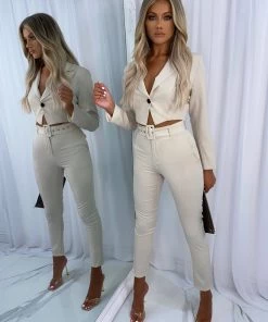 Sorelleuk Stevie Suit Two Piece - Stone